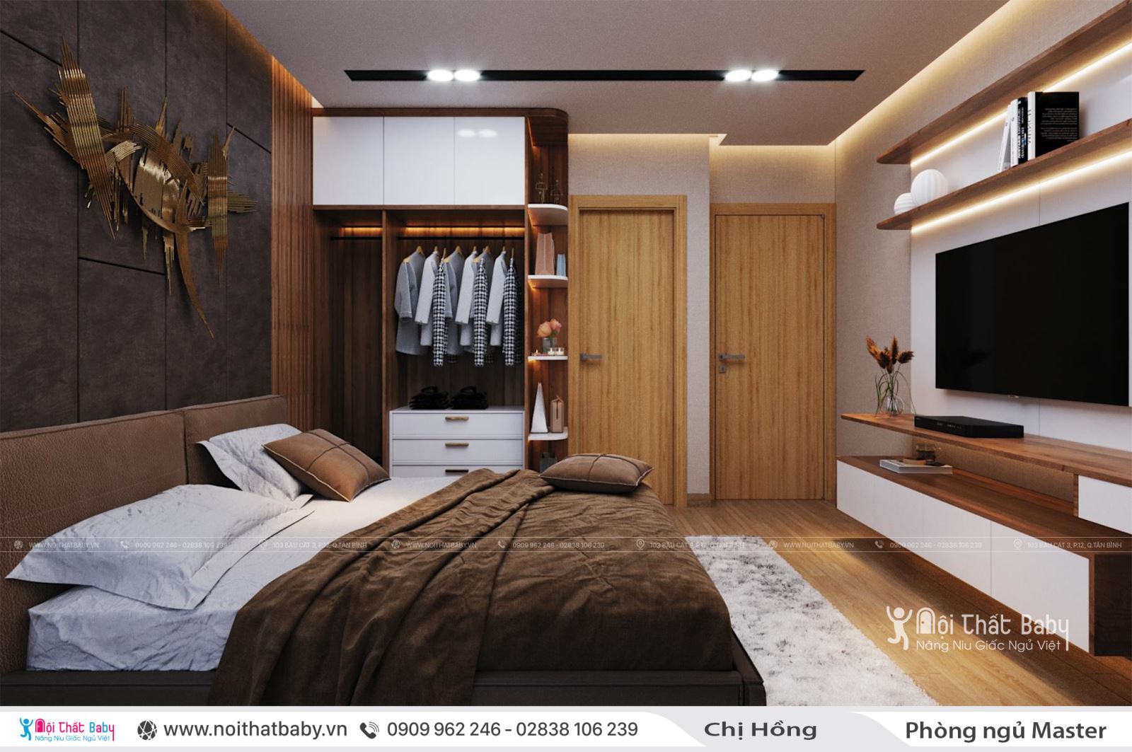 Thiết kế nội thất chung cư hiện đại căn 104m2 Emerald Celadon City